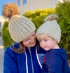 Mom & Child Ribbed hats