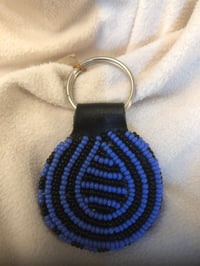 Beaded Key Chain blue