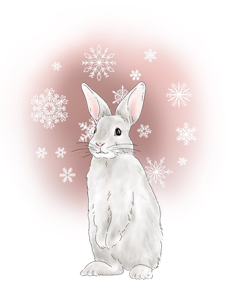 Image of Carte de vœux ou affiche thématique « Noël des animaux »