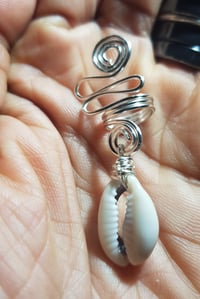Image 2 of Silver Wire Wrapped Hair Adornments (2)