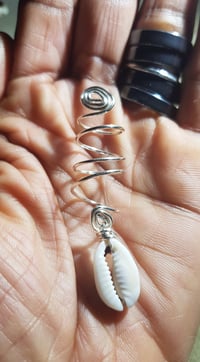Image 3 of Silver Wire Wrapped Hair Adornments (2)