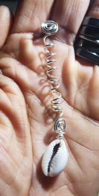 Image 4 of Silver Wire Wrapped Hair Adornments (2)