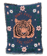 Image 1 of Don't Feed The Tiger Blanket 