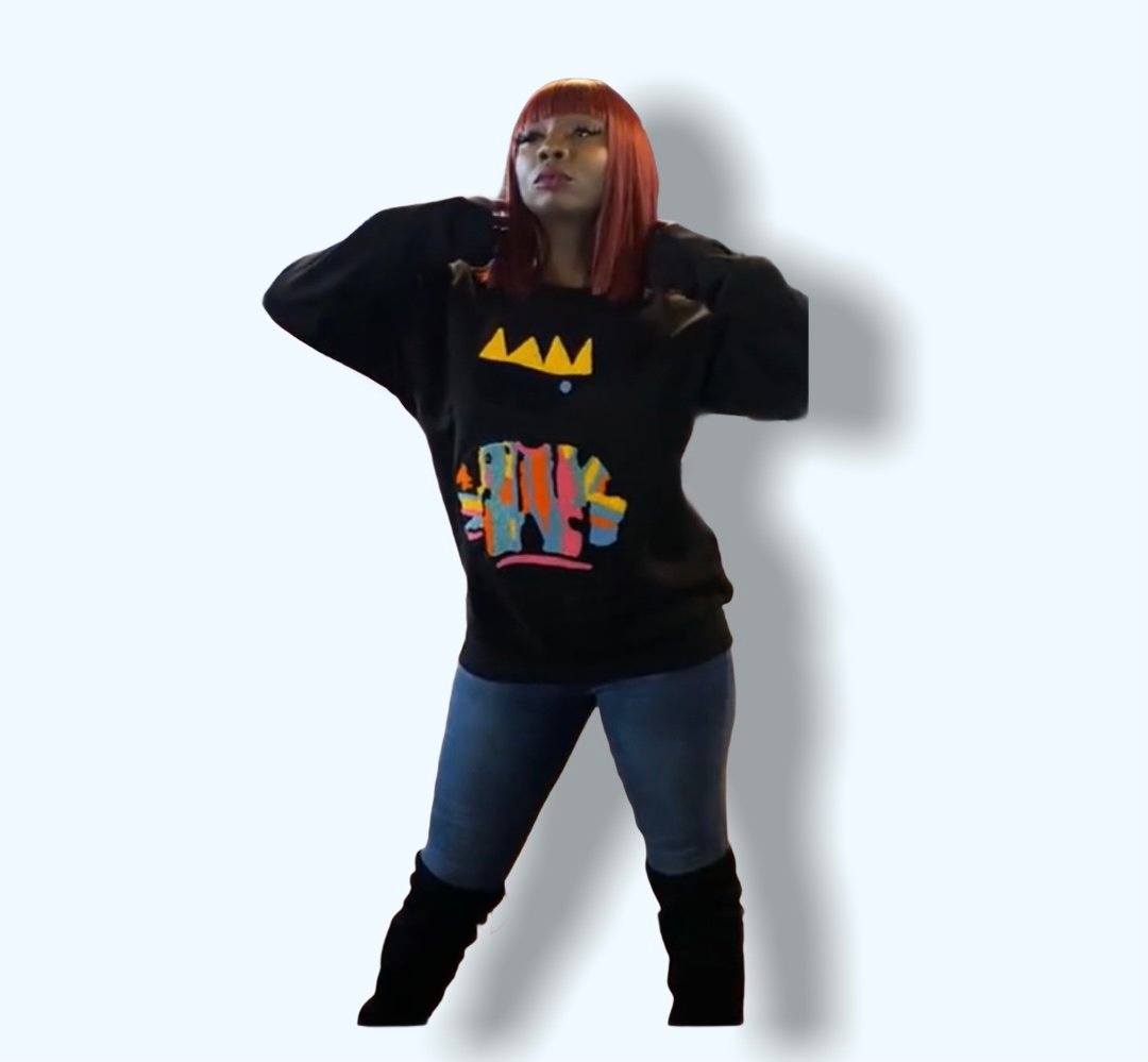 K'T Crown Picasso Sweatshirt (Black)