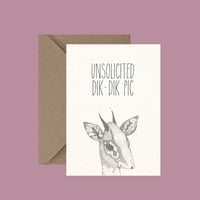 Unsolicited Dik Dik Pic - Greeting card
