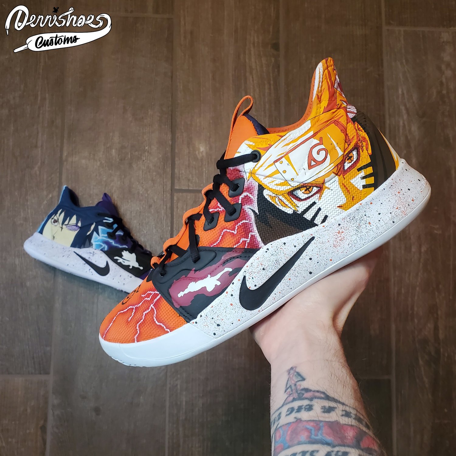 Custom Hand Painted Made To Order Nike PG 3 Paul George Basketball ...