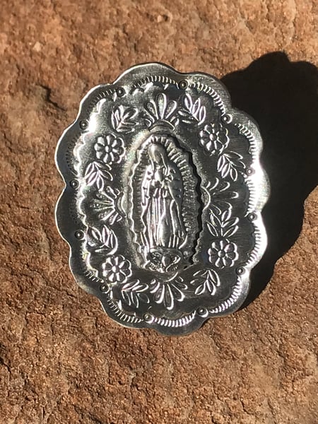 Image of Large Stamped Guadalupe Ring