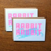 RABBIT RABBIT RISOGRAPH GREETING CARD SET 