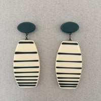 Image 1 of stripe drop earrings