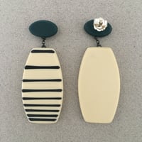 Image 2 of stripe drop earrings