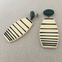 Image 3 of stripe drop earrings