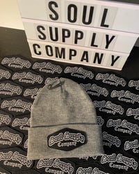 GREY LOGO BEANIE “SSC” Sewn Patch 