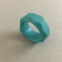 Image 1 of mint geometric ring 