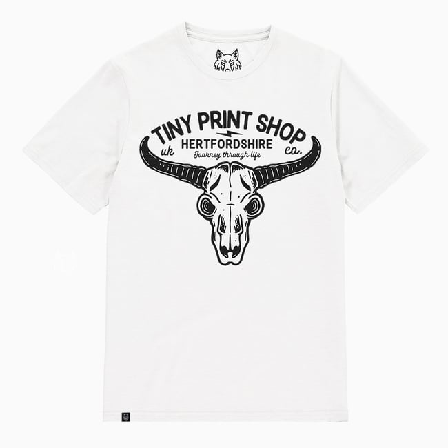 TPS Bison Skull T-Shirt Organic Cotton