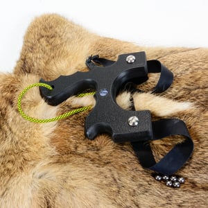 Image of Sling Shot Catapult, Black Textured HDPE,  slingshots, target shooting gifts, unique gift