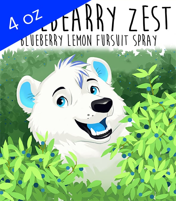 Image of Bluebearry Zest - 4 oz fursuit spray, blueberry lemon scent