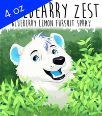 Image 1 of Bluebearry Zest - 4 oz fursuit spray, blueberry lemon scent