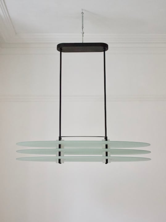 Image of Oval Pendant Light by Quattrifolio, Italy 1980s