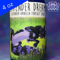 Image 1 of Lavender Dreams - 4 oz fursuit spray, lavender vanilla scent
