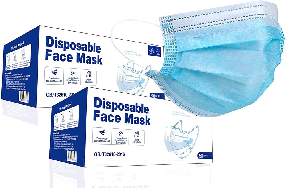 Image of Virosa 3 Layer Face Masks