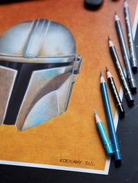 Image 4 of 2019 Mandalorian Star Wars Fine Art Print 