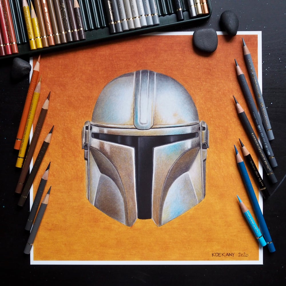 Image of 2019 Mandalorian Star Wars Fine Art Print 