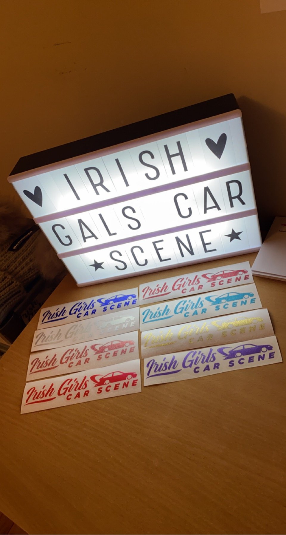 AE86 Irish Girls Car Scene Sticker 