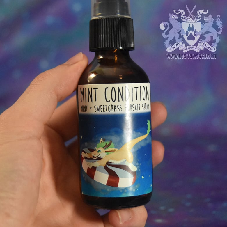 Image of RETIRING SOON: Mint Condition - 2 oz Fursuit Spray, mint + sweetgrass scent