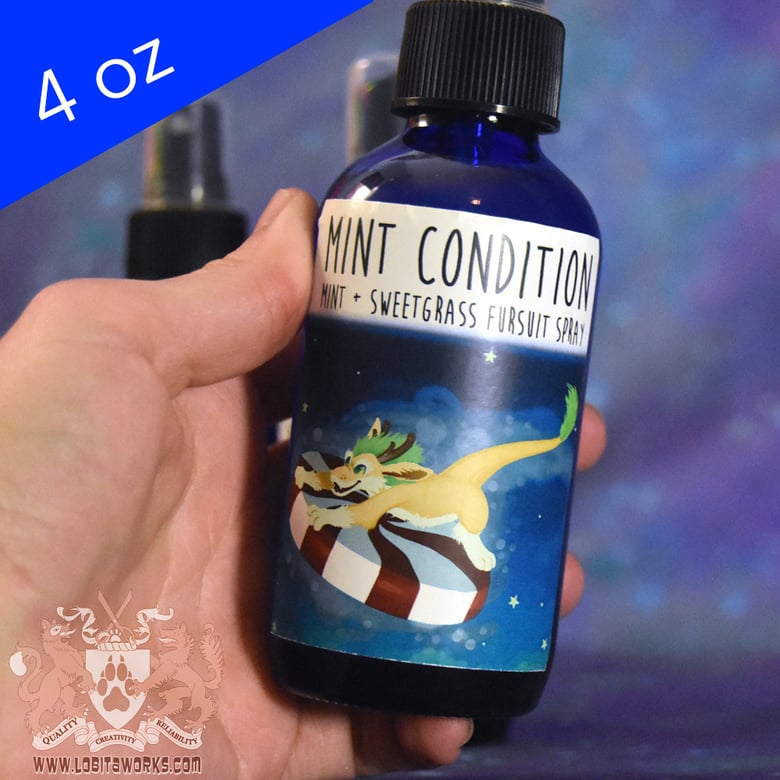Image of Mint Condition - 4 oz Fursuit Spray, mint + sweetgrass scent