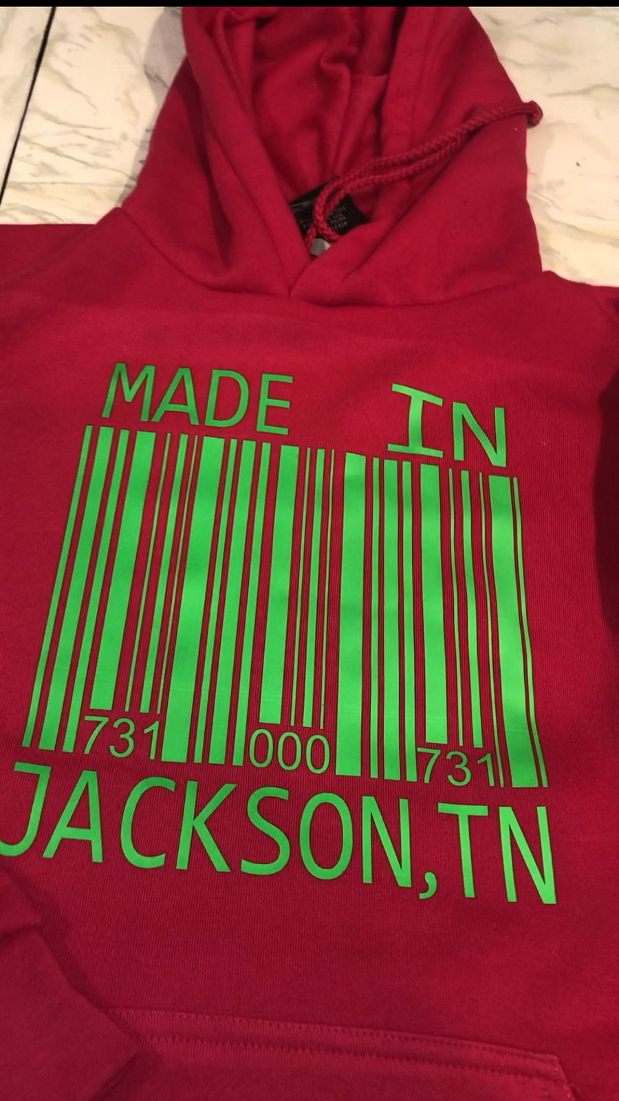Image of Your Custom Hoodie "Made In" 