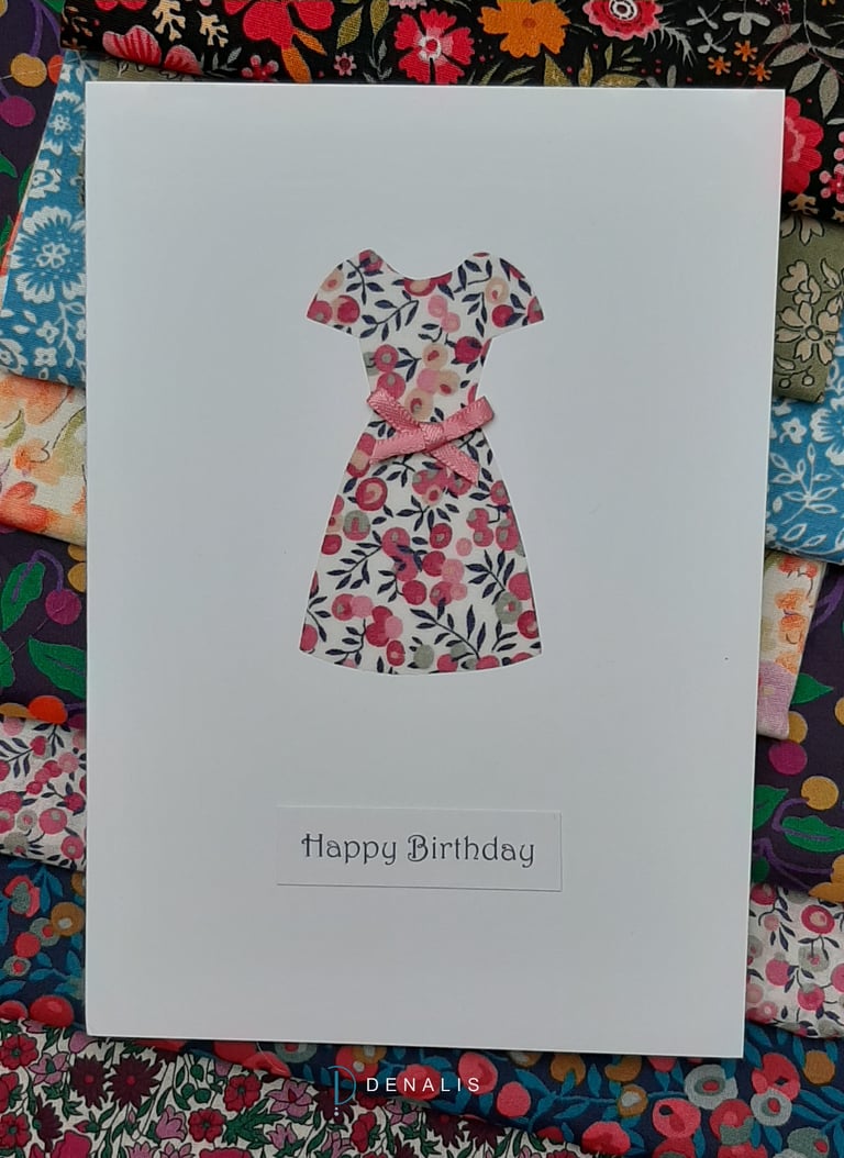 Denalis birthday cards - fabric