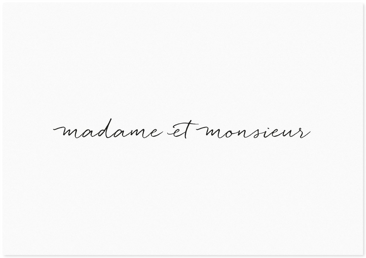 madame et monsieur | French Letter Co.