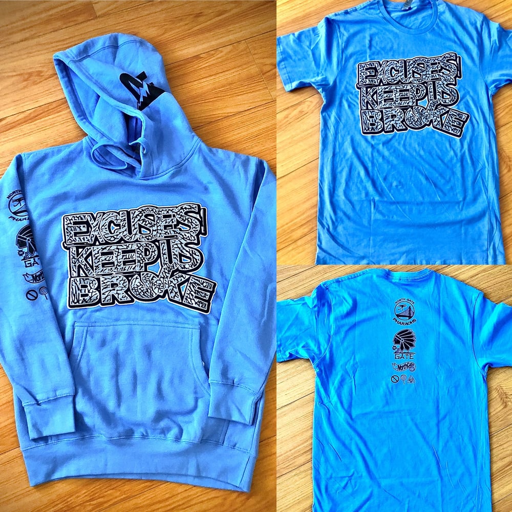 Image of Excuseskeepusbroke Carolina Cement  Hoodie 