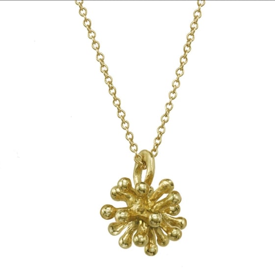 Image of Yellow Gold Medium Dandelion Necklace