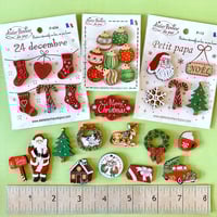 Image 1 of Christmas themed buttons