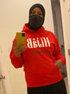 Red Hijab Junkie  Logo Hoodie