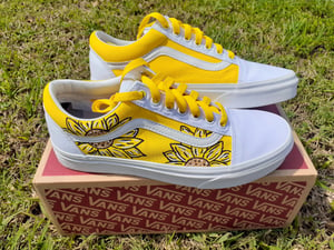 Custom Sunflower Old Skool Vans 