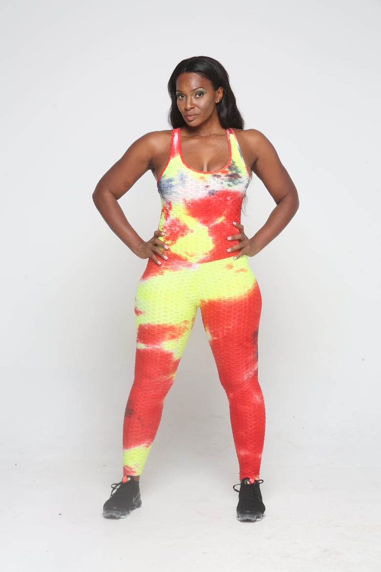 Image of Multi Tie Dye Back Out One Piece 