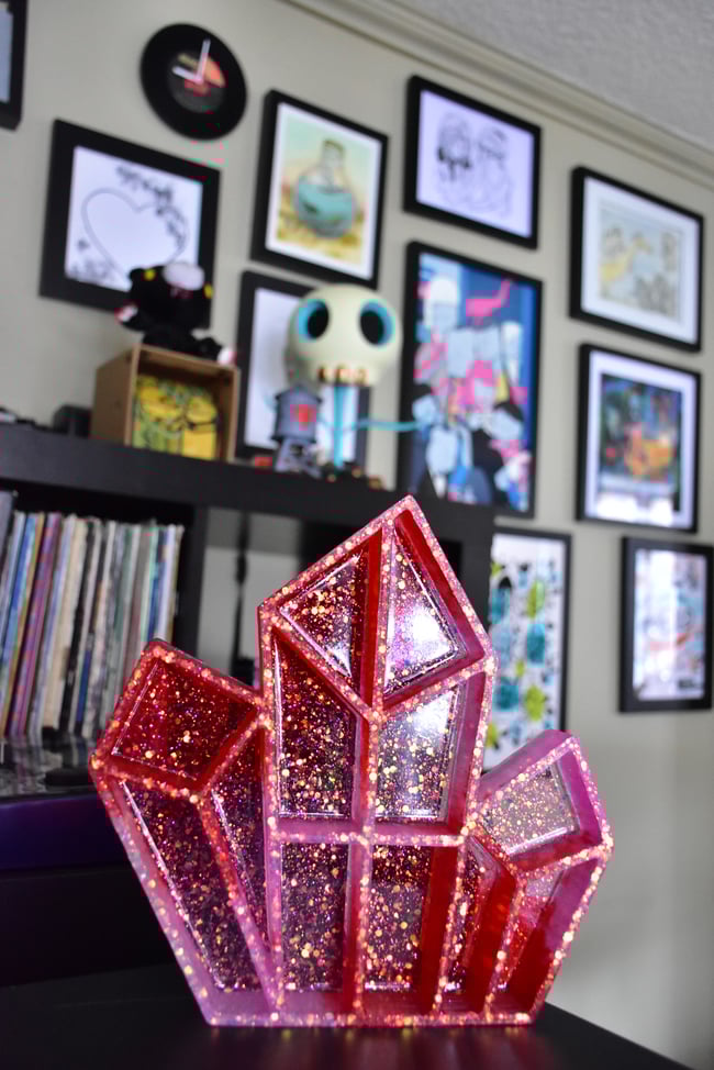Candy Glass Crystal Shelf