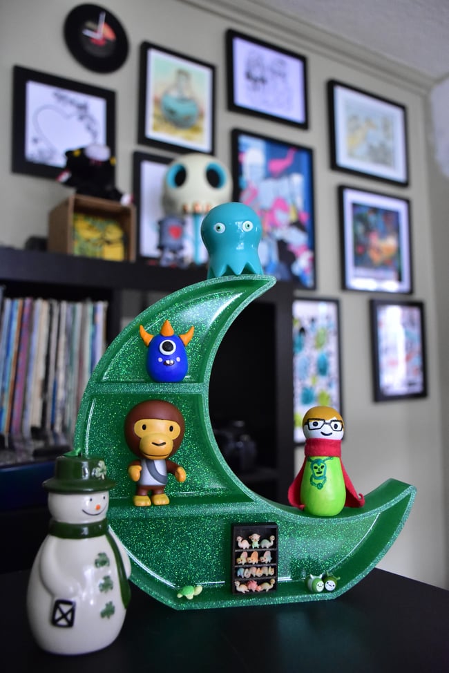 Emerald Isles Moon Shelf