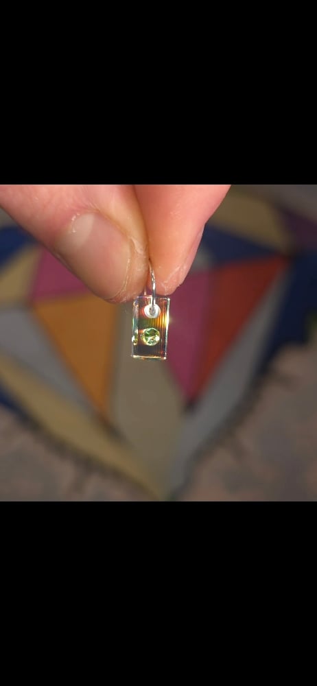 Image of Mini peridot charm 