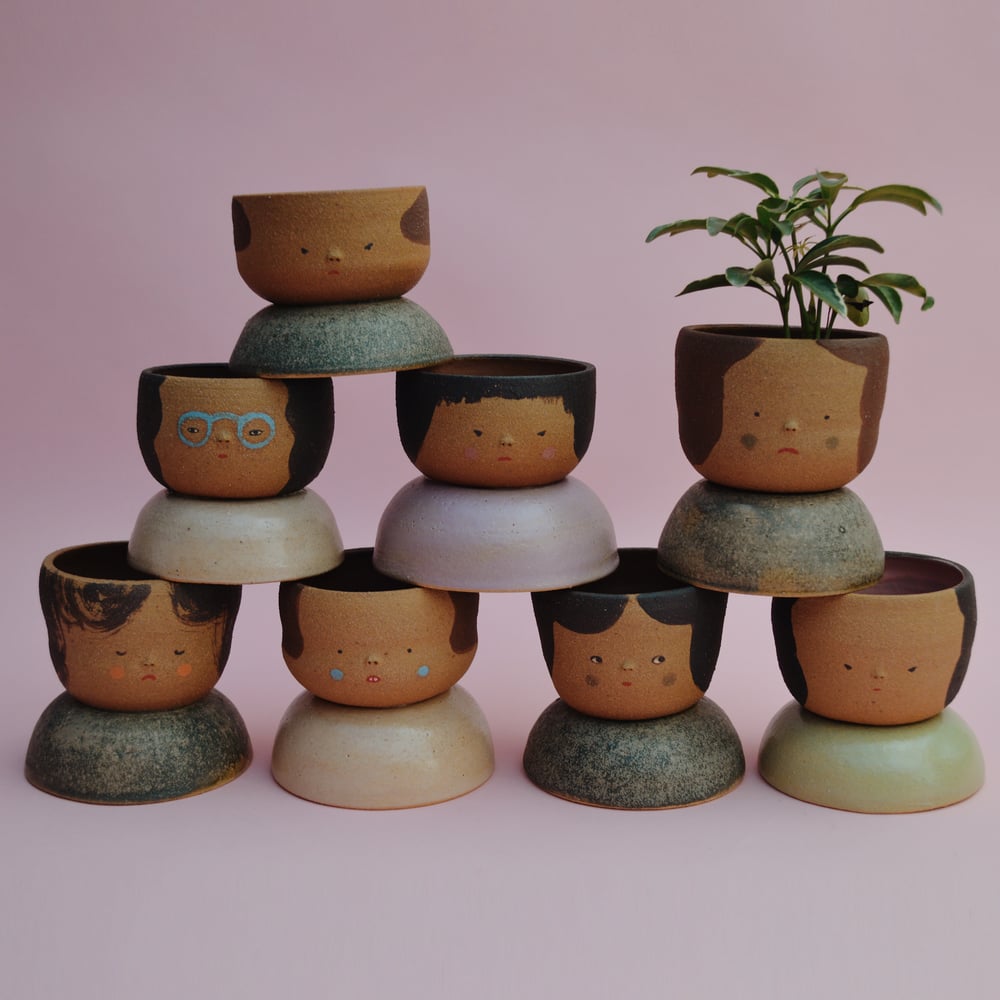 Image of Small Niña Planters- Jicima clay color