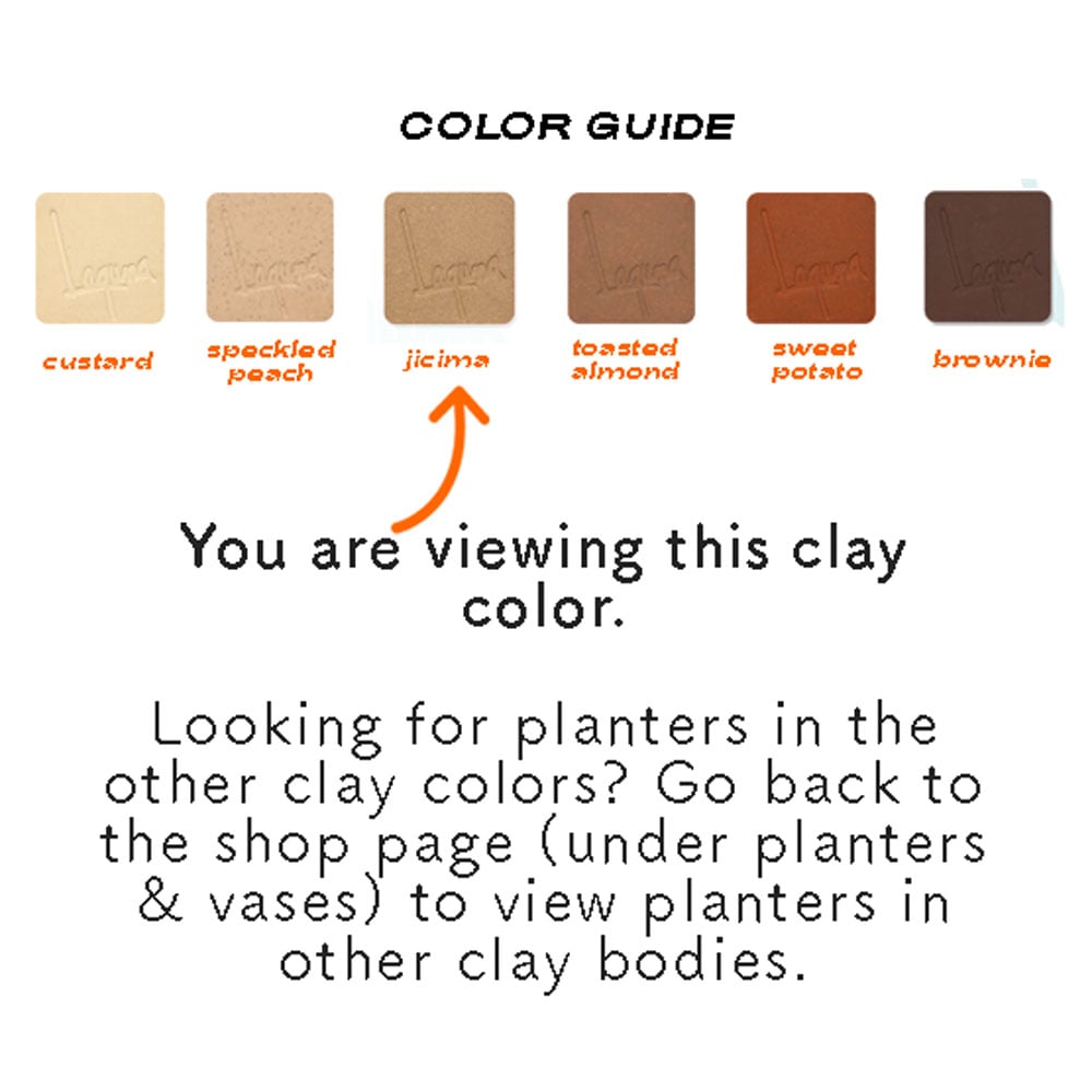 Image of Small Niña Planters- Jicima clay color