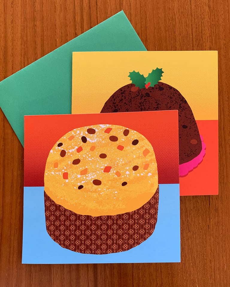 Xmas Cakes – Set of cards Image 3