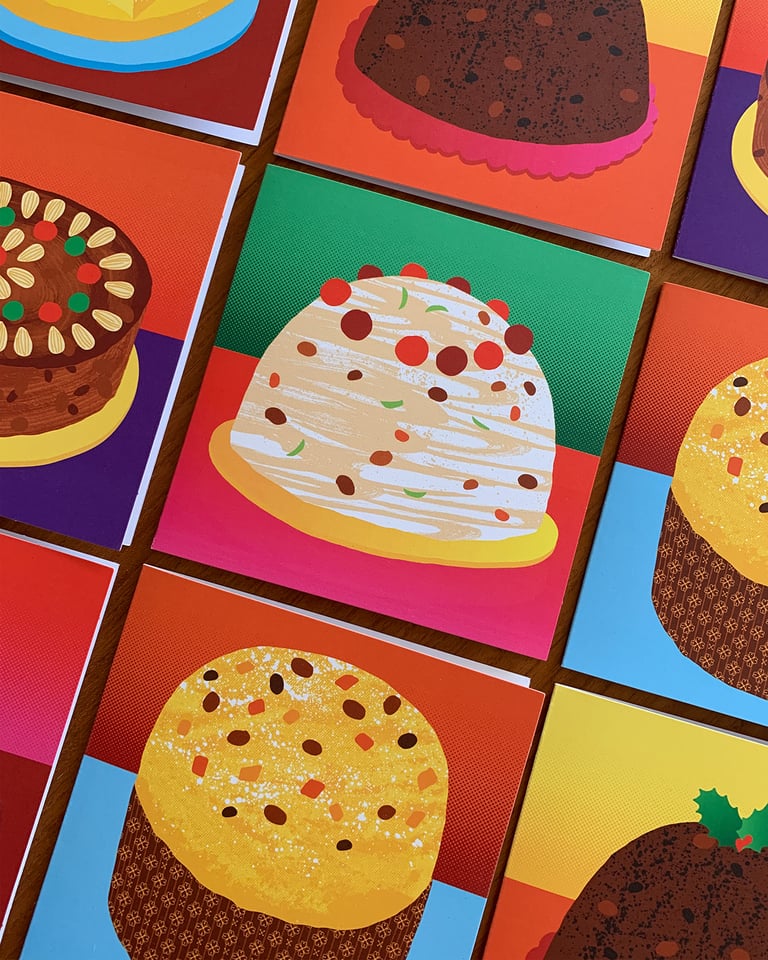 Xmas Cakes – Set of cards Image 5