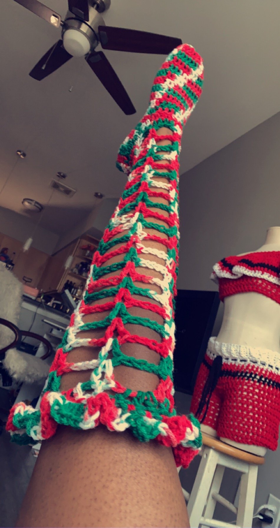 Image of Thigh High Stocking PATTERN !!