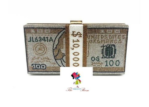 Image of Gold money bag