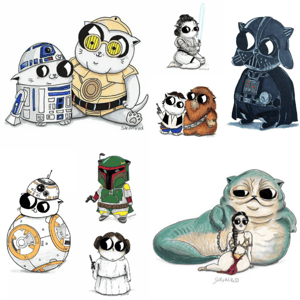 Star Wars & The Child Fan Art Prints