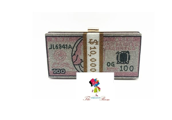 Image of Pink money bag