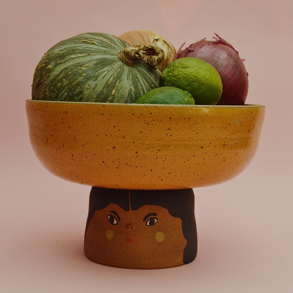 Image of The Fruit Lady Mustard Fruitbowl 